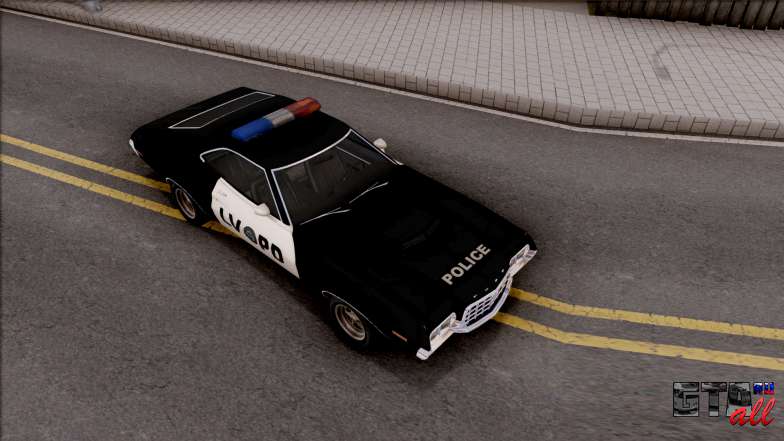 Ford Gran Torino Police LVPD 1972 v3 для GTA San Andreas - общий вид