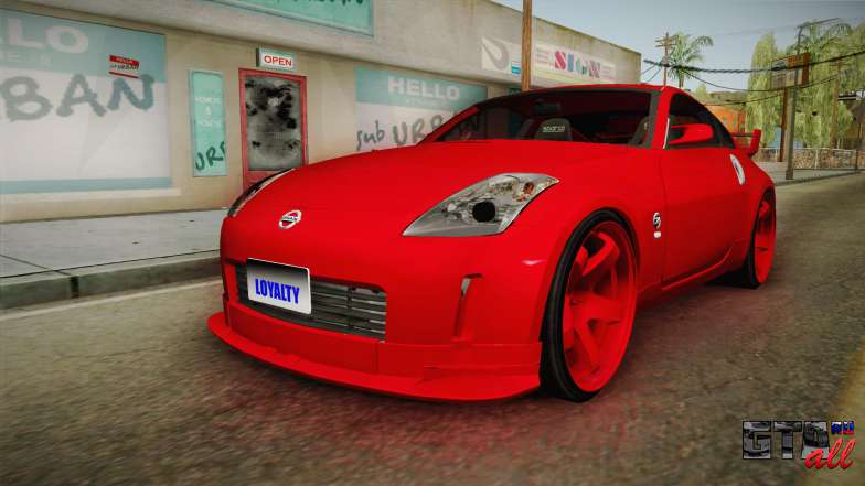 Nissan 350Z для GTA San Andreas - вид спереди