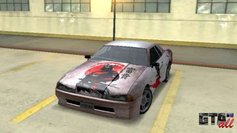 New Elegy Paintjob Samurai для GTA San Andreas - вид спереди