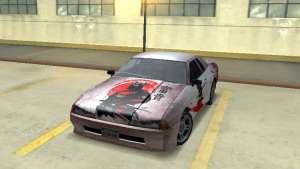 New Elegy Paintjob Samurai для GTA San Andreas - вид спереди