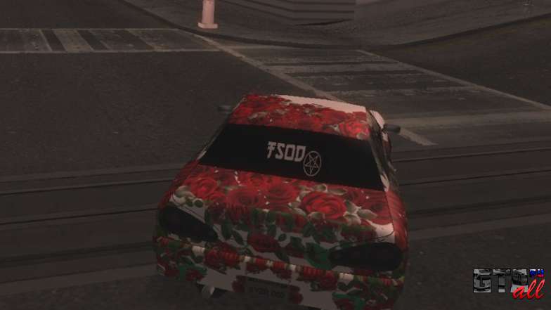 New Elegy Paintjob для GTA San Andreas - вид сзади