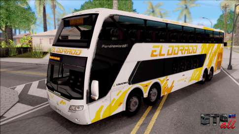 Trans El Dorado Bus для GTA San Andreas - вид спереди