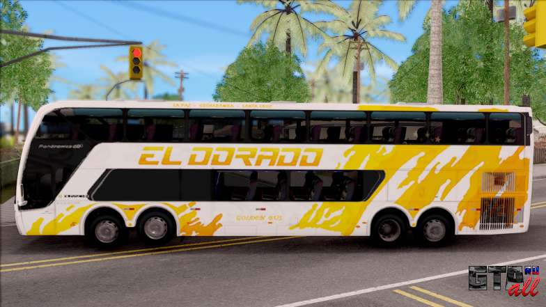 Trans El Dorado Bus для GTA San Andreas - вид сбоку