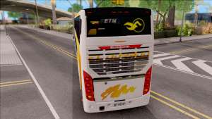 Trans El Dorado Bus для GTA San Andreas - вид сзади