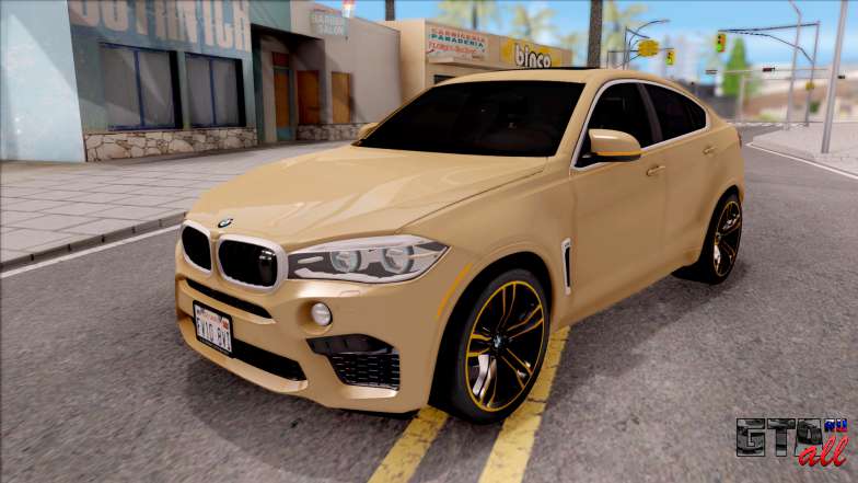 BMW X6M F86 2016 SA Plate для GTA San Andreas - вид спереди