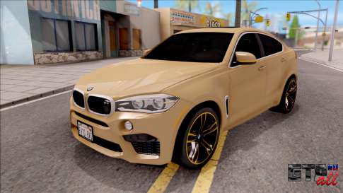 BMW X6M F86 2016 SA Plate для GTA San Andreas - вид спереди