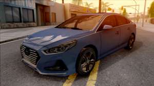 Hyundai Sonata 2018 для GTA San Andreas - вид спереди