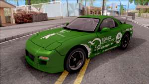 Mazda RX-7 NFS Undercover v2 для GTA San Andreas - вид спереди