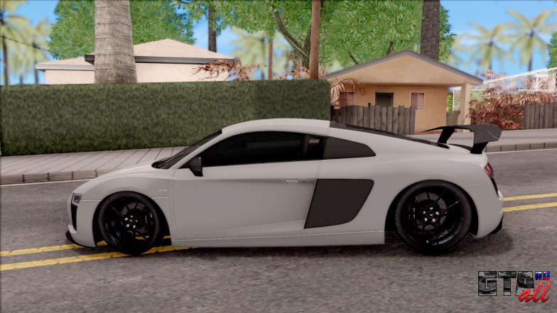 Audi R8 V10 Vorsteiner 2017 для GTA San Andreas - вид сбоку