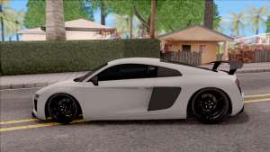 Audi R8 V10 Vorsteiner 2017 для GTA San Andreas - вид сбоку