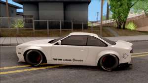 Nissan Silvia S14 Pandem для GTA San Andreas - вид сбоку