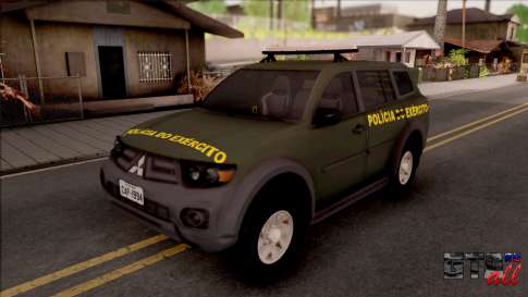 Mitsubishi Pajero Army Police of Brazil для GTA San Andreas - вид спереди