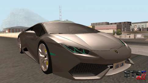 Lamborghini Huracan LP 610-4 SA Plates для GTA San Andreas - вид спереди