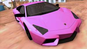 Lamborghini Reventon SA Plates для GTA San Andreas - вид спереди