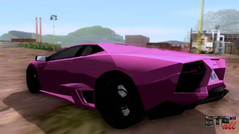 Lamborghini Reventon SA Plates для GTA San Andreas - вид сзади