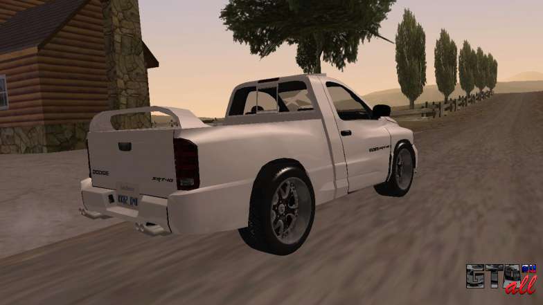 Dodge RAM SRT-10 для GTA San Andreas - вид сзади