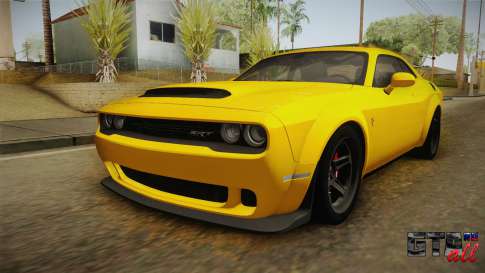 Dodge Challenger 2017 Demon для GTA San Andreas - вид спереди