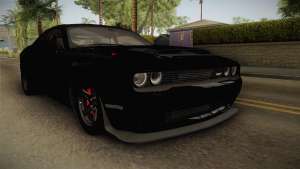 Dodge Challenger 2017 Drag для GTA San Andreas - вид спереди