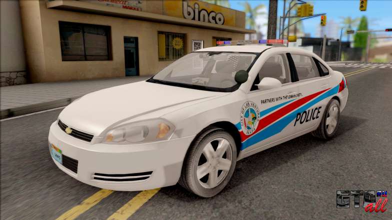 Chevrolet Impala Las Venturas Police Department для GTA San Andreas - вид спереди