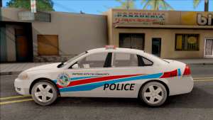 Chevrolet Impala Las Venturas Police Department для GTA San Andreas - вид сбоку