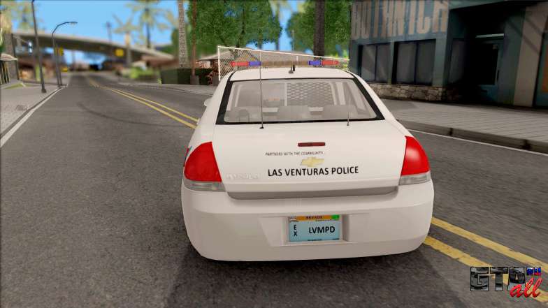 Chevrolet Impala Las Venturas Police Department для GTA San Andreas - вид сзади