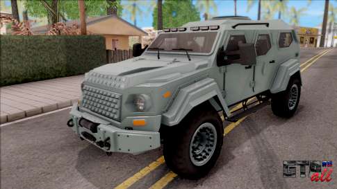 Terradyne Gurkha LAPV для GTA San Andreas - вид спереди