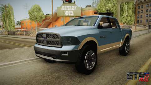 Dodge Ram Technical для GTA San Andreas - вид спереди