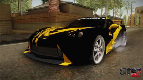 NFS Carbon - Chevrolet Corvette Z06 v2 для GTA San Andreas - вид спереди