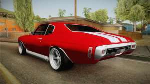 Chevrolet Chevelle SS 1970 vv1 для GTA San Andreas - вид сзади