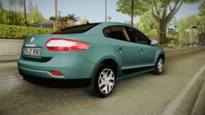 Renault Fluence Joy ля GTA San Andreas - вид сзади