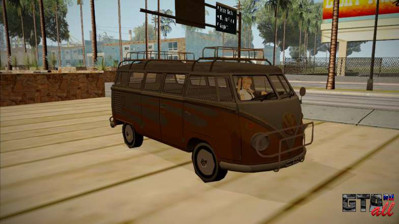 Volkswagen Samba BUS 1959 для GTA San Andreas - вид спереди