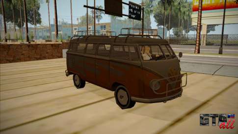 Volkswagen Samba BUS 1959 для GTA San Andreas - вид спереди