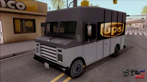 UPS Van для GTA San Andreas - вид спереди