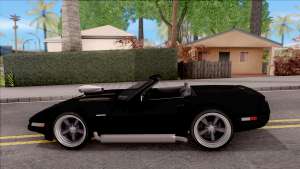 Chevrolet Corvette C4 1996 Cabrio для GTA San Andreas - вид сбоку