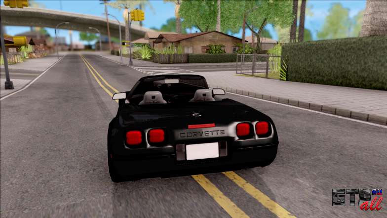 Chevrolet Corvette C4 1996 Cabrio для GTA San Andreas - вид сзади