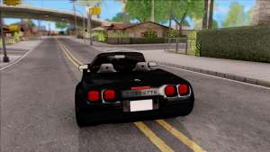 Chevrolet Corvette C4 1996 Cabrio для GTA San Andreas - вид сзади