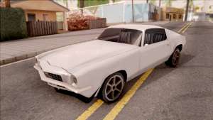 Chevrolet Camaro Z28 1970 SA Style Low Poly для GTA San Andreas - вид спереди