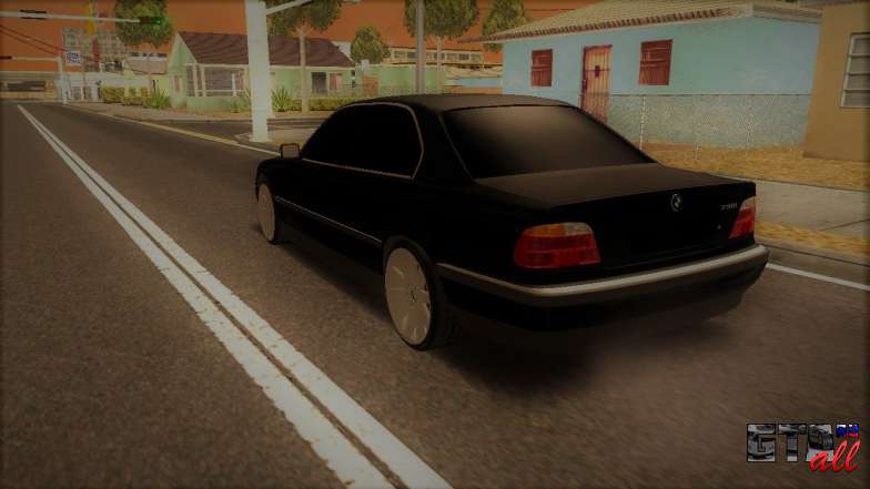 BMW 730i E38 для GTA San Andreas - вид сзади