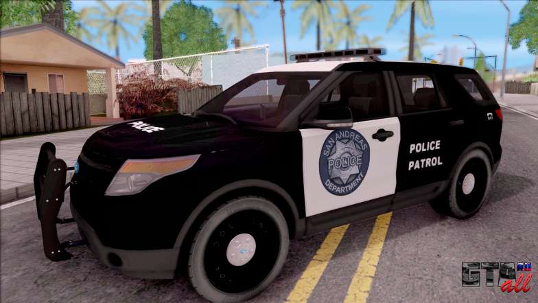 Ford Explorer Police San Andreas Patrol для GTA San Andreas - вид спереди