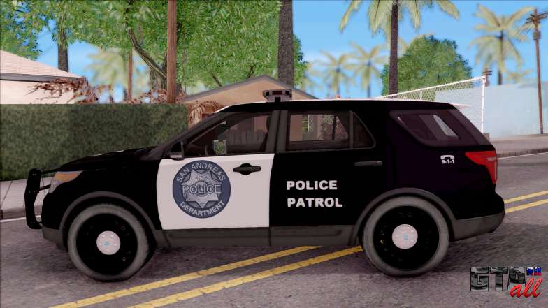 Ford Explorer Police San Andreas Patrol для GTA San Andreas - вид сбоку