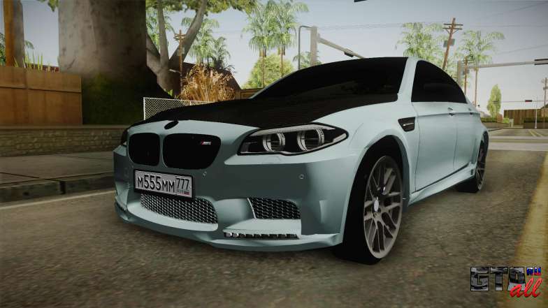 BMW M5 F10 Hamann для GTA San Andreas - вид спереди