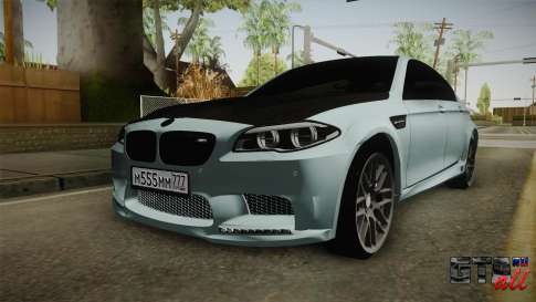 BMW M5 F10 Hamann для GTA San Andreas - вид спереди