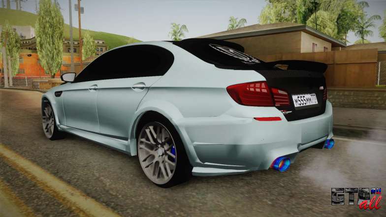 BMW M5 F10 Hamann для GTA San Andreas - вид сзади