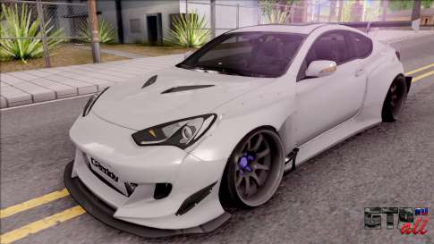 Hyundai Genesis Coupe 3.8 2013 Rocket Bunny для GTA San Andreas - вид спереди