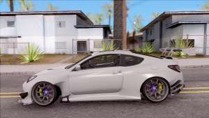 Hyundai Genesis Coupe 3.8 2013 Rocket Bunny для GTA San Andreas - вид сбоку