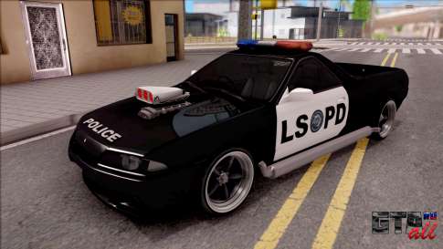 Nissan Skyline R32 Pickup Police LSPD для GTA San Andreas - вид спереди