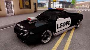 Nissan Skyline R32 Pickup Police LSPD для GTA San Andreas - вид спереди