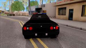 Nissan Skyline R32 Pickup Police LSPD для GTA San Andreas - вид сзади