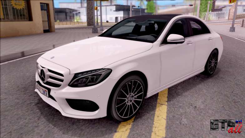 Mercedes-Benz C250 AMG Line для GTA San Andreas - вид спереди