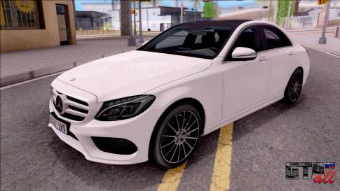 Mercedes-Benz C250 AMG Line для GTA San Andreas - вид спереди